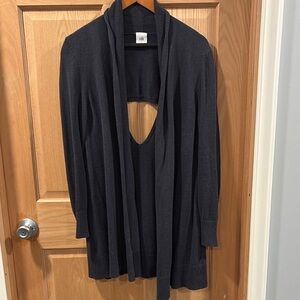 CAbi Navy Blue Victoria cardigan size Lg